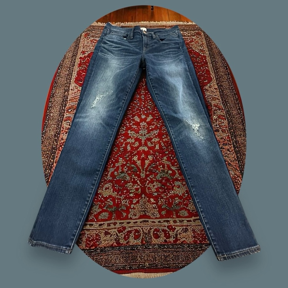 J. Crew Toothpick Jeans. With Stretch.
Size: 30 T